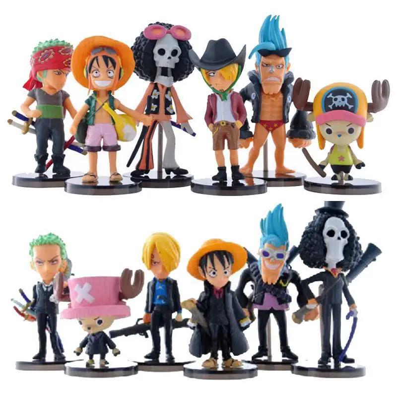 6 шт./компл. горячая Распродажа мини юбка пачка Одна деталь Луффи Ace и изображением