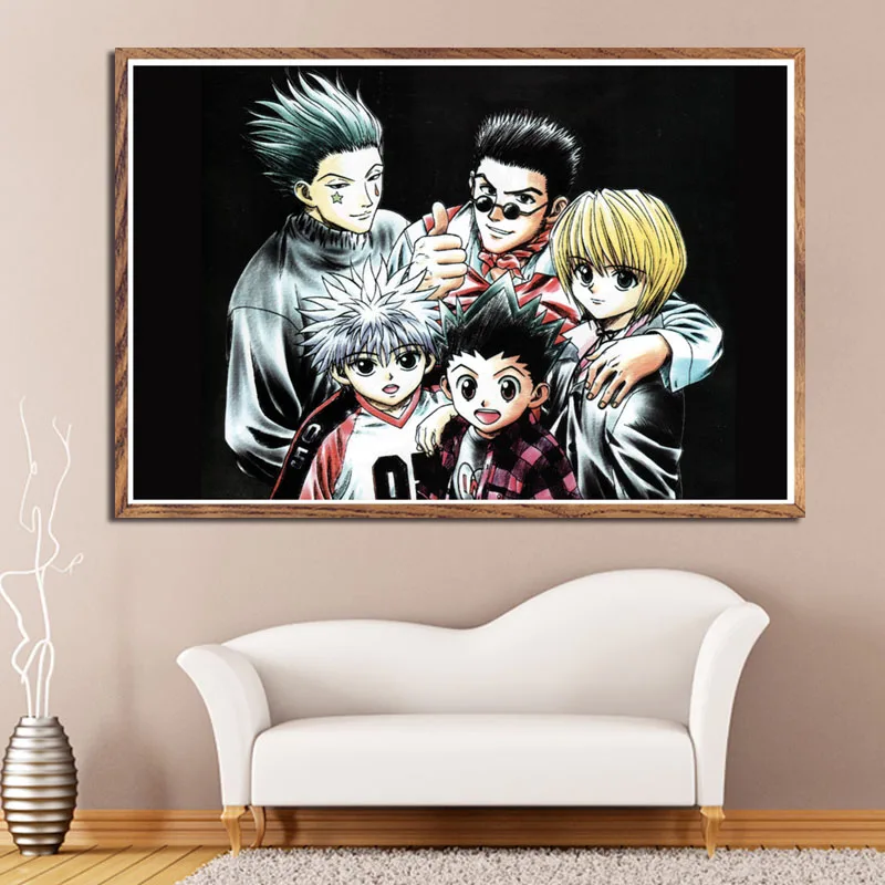 P302 классический японский аниме фильм Hunter x художественная картина Шелковый Холст