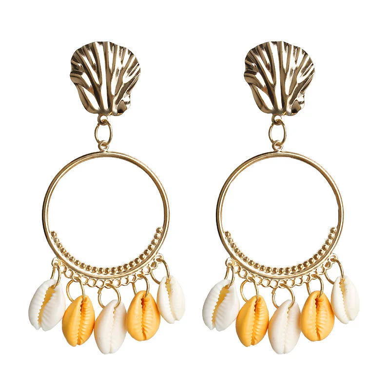 Женские серьги-гвоздики в виде ракушки 1 пара | Украшения и аксессуары