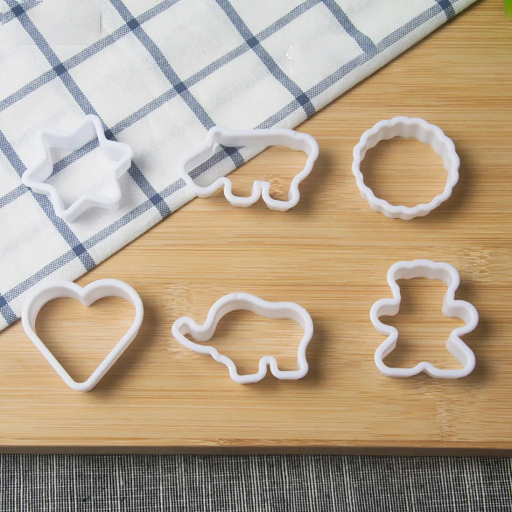 Пластиковая форма для печенья 6 шт. в наборе выпечки мультипликационная форме