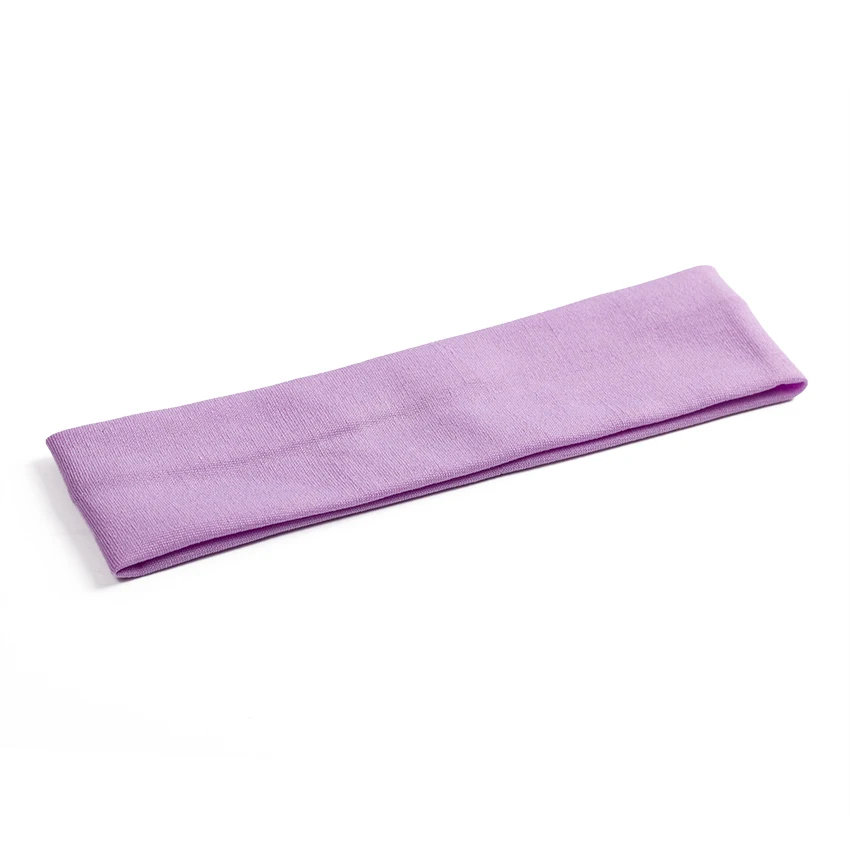 Pale Purple 1 шт. Модная стильная впитывающая Пот повязка для волос ярких цветов популярные аксессуары для волос для женщин - Цвет: Pale Purple