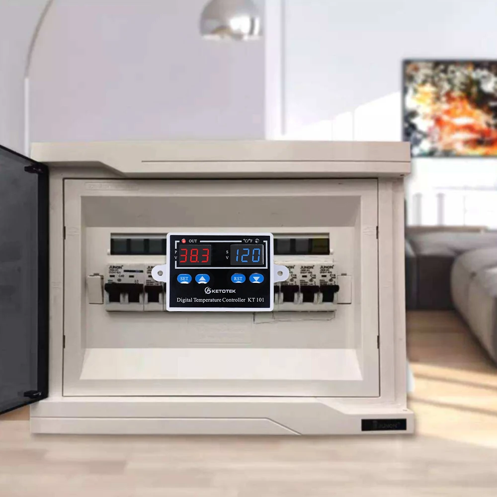 KT101 C/F цифровой термостат регулятор температуры 10A прямой выход инкубатор для яиц