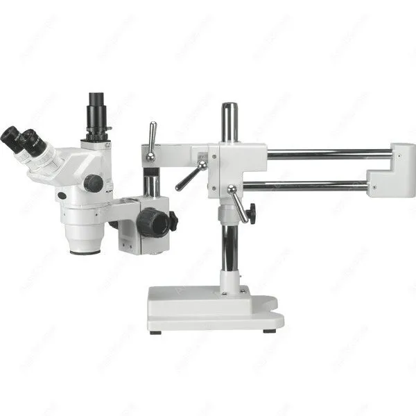 

Trinocular Stereo Zoom Microscope--AmScope Supplies 2X-225X Ultimate Trinocular Stereo Zoom Microscope on 3D Boom Stand