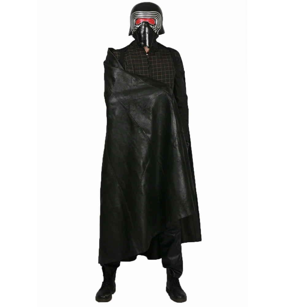 XCOSER Kylo Ren последний джедай Косплей обновленная версия Полный комплект черный