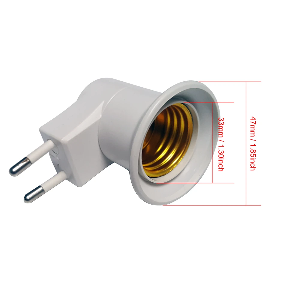 Дешевая основа для лампы E27 светодиодная лампа штепсельная вилка Европейского