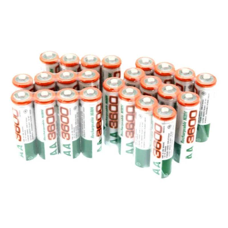 Оригинальная Аккумуляторная батарея AA 1,2 V AA 3600mAh Ni-MH предварительно Заряженная аккумуляторная батарея 2A Baterias для камеры с