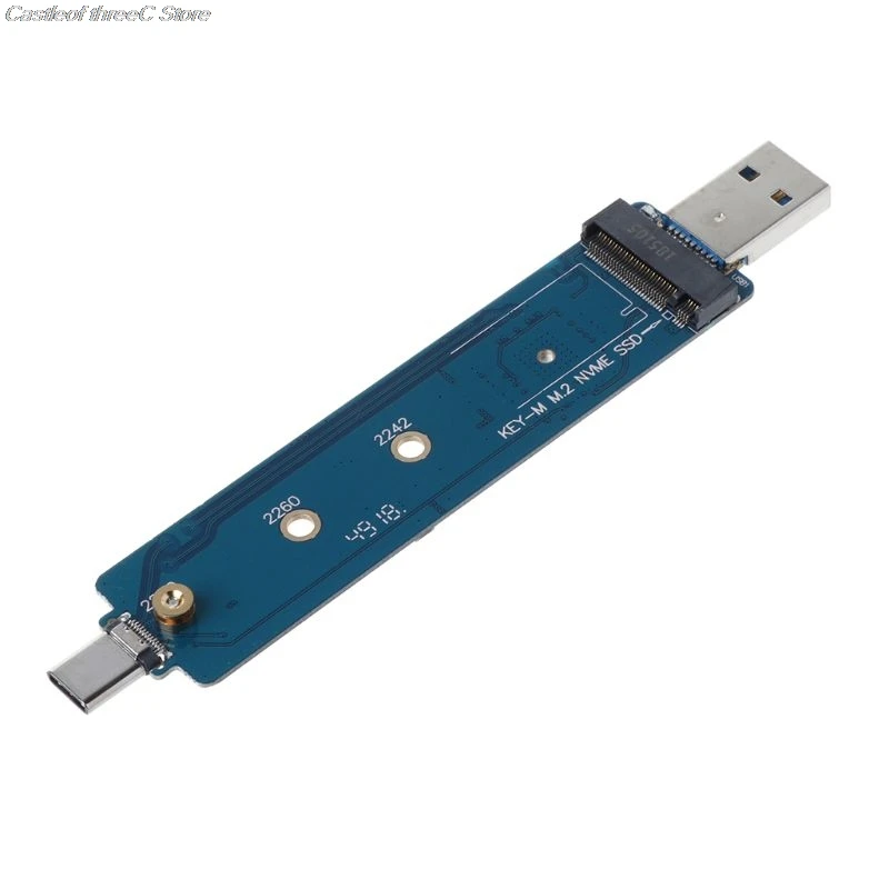 NVMe M.2 корпус SSD для USB 3 1 Type-C и Type-A адаптер конвертер PCI-e (M Key) | Компьютеры офис