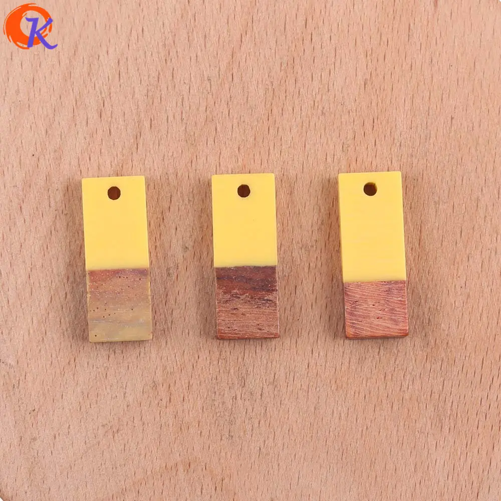 Cordial Design 50Pcs 9*23MM Jewelry Accessories/Earrings Making/Square Shape/Natural Wood &amp Resin/Hand Made/Earring Findings | Украшения