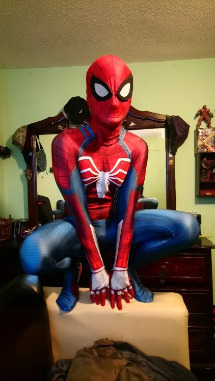 ps4 insomniac spiderman Cosplay costume Spandex New Games Spidey Halloween Spider-man Costumes Suit For Adult/Kids | Тематическая