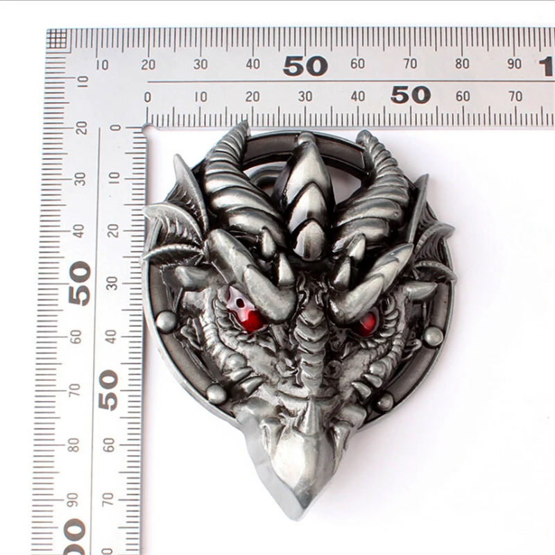 &quotСделай сам&quot с кожаным ремешком штуцер Голова Дракона Пряжка для натуральная