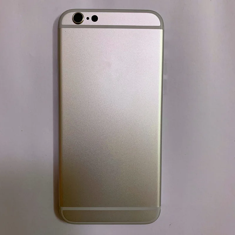 Серебристый Guanao, чехол для IPhone 6, 6G, чехол для батареи, чехол для корпуса, корпус среднего шасси с IMEI, запасные части для ремонта+ инструмент - Цвет: Серебристый