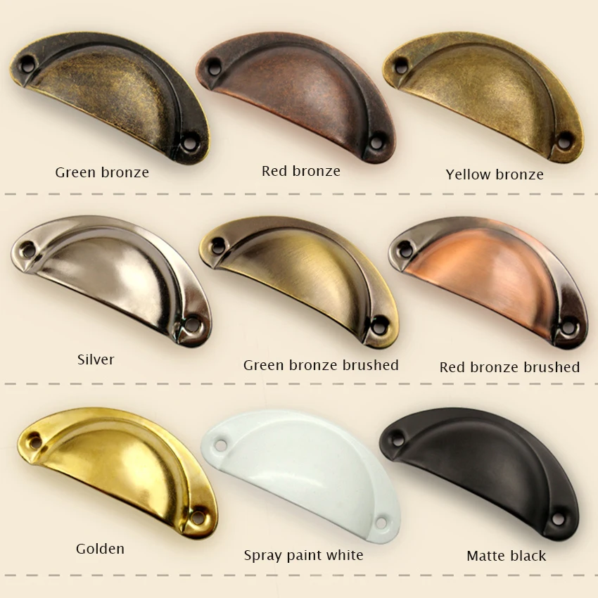 Ручка в форме ракушки для медицинского шкафа антикварная ручка ящика фурнитура