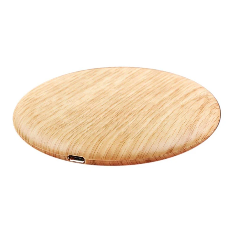 Wood Charger Портативное беспроводное зарядное устройство Qi, тонкое деревянное зарядное устройство для Apple iPhone 7 8 Plus X, беспроводное зарядное устройство для смартфонов samsung S7 - Тип штекера: Wood Charger