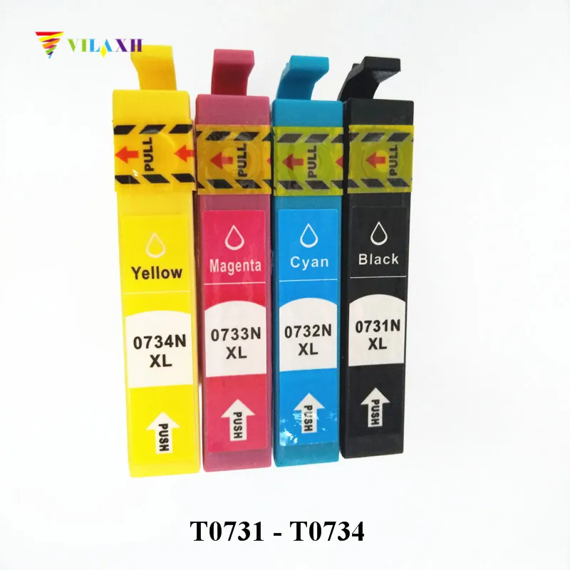 Чернильный картридж vilaxh T0731 для Epson T0731N stylus tx210 cx4900 tx410 C90 CX3900 CX3905 CX4905 CX5500 CX5600 CX5900 CX7310