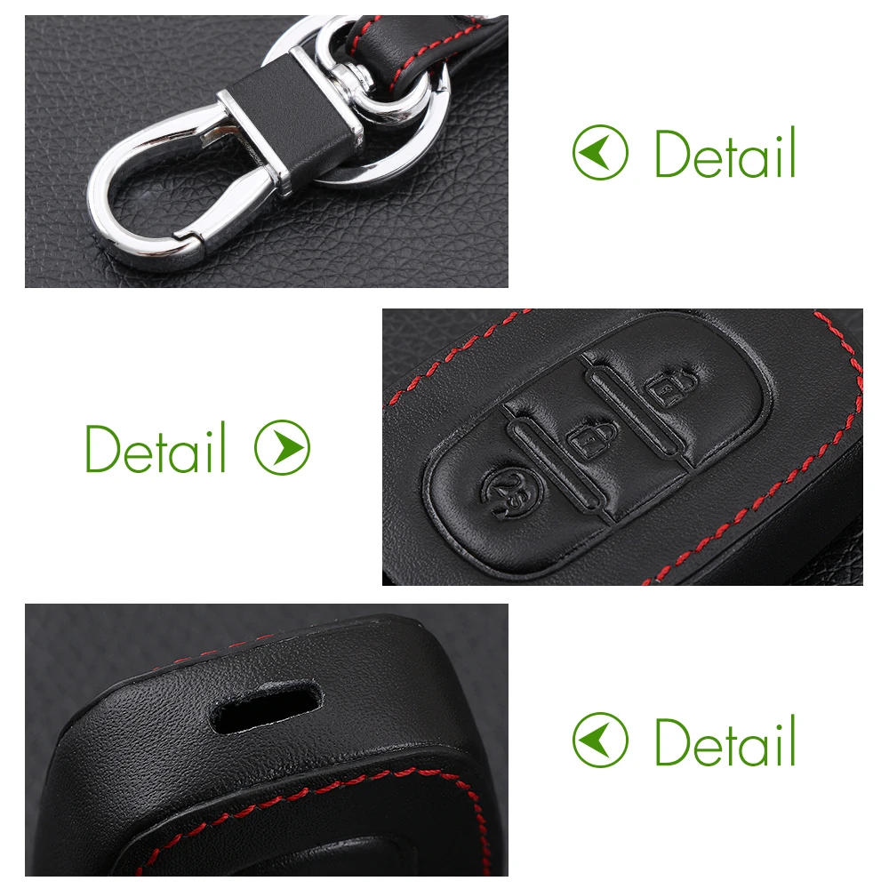 Автомобильные аксессуары кожаный чехол брелок с 3 кнопками и дистанционным
