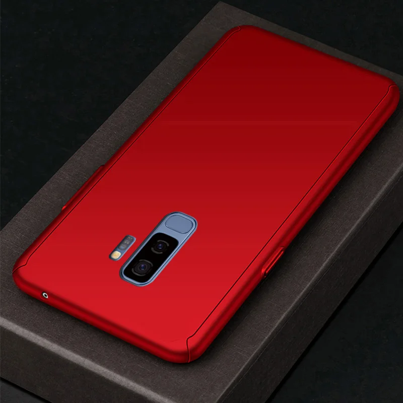 Для S9 S9Plus 360 градусов и красном цветах мобильный телефон с отделениями для карт
