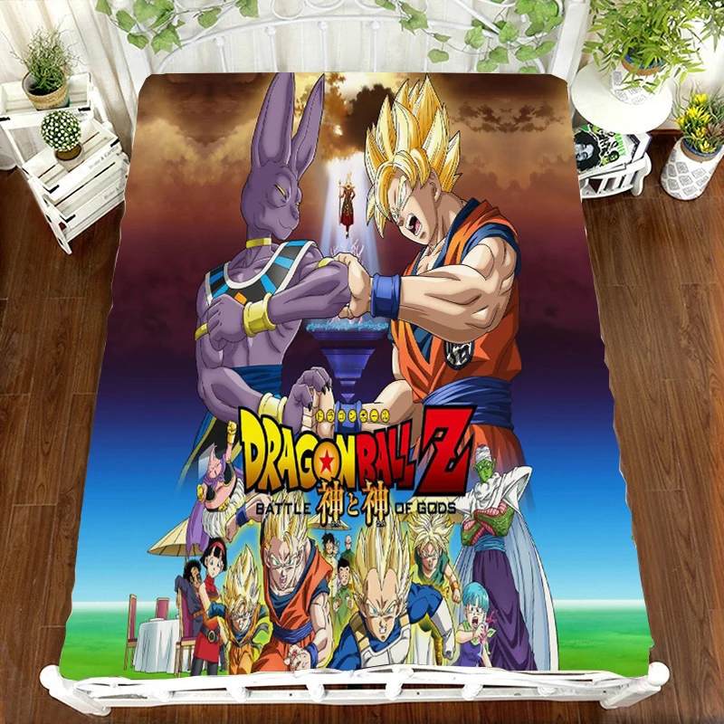 Dragon Ball Z, Комплект постельного белья с принтом аниме, простыня, Vegeta Son Goku, DRAGON BALL Z Zetto, Комплект постельного белья для детской комнаты