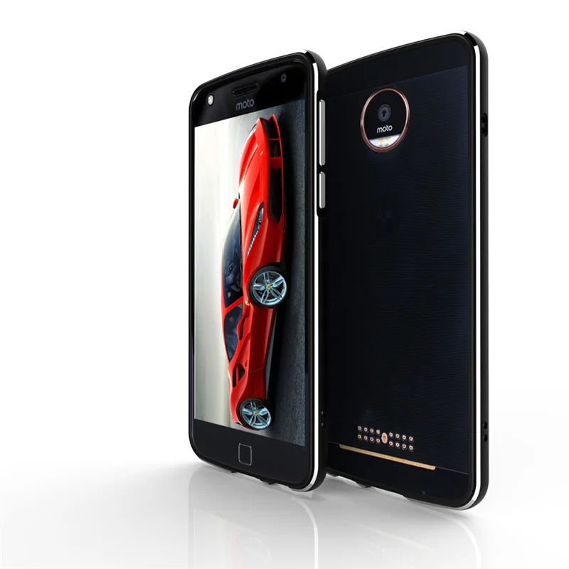 Алюминиевый металлический бампер рамка для Motorola Moto Z Play чехол Роскошный