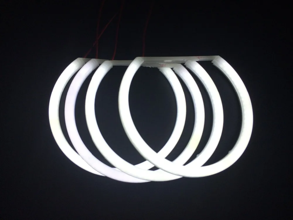 4 шт. 131мм белые кольца хлопковые фары SMD LED ангельские глаза для BMW E36 E38 E39 E46