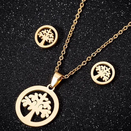 Gold Pure Life Set Yiustar оригами hello kitty ожерелья из нержавеющей стали для женщин ювелирные изделия много милый сидя мультфильм кошка кулон Чокеры подарки для детей - Окраска металла: Gold Pure Life Set