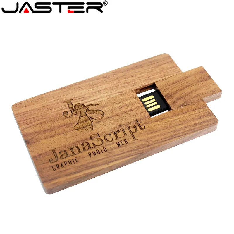 Флэш накопитель JASTER под заказ флэш Usb деревянная Флэшка 8 ГБ 16 32 (бесплатный
