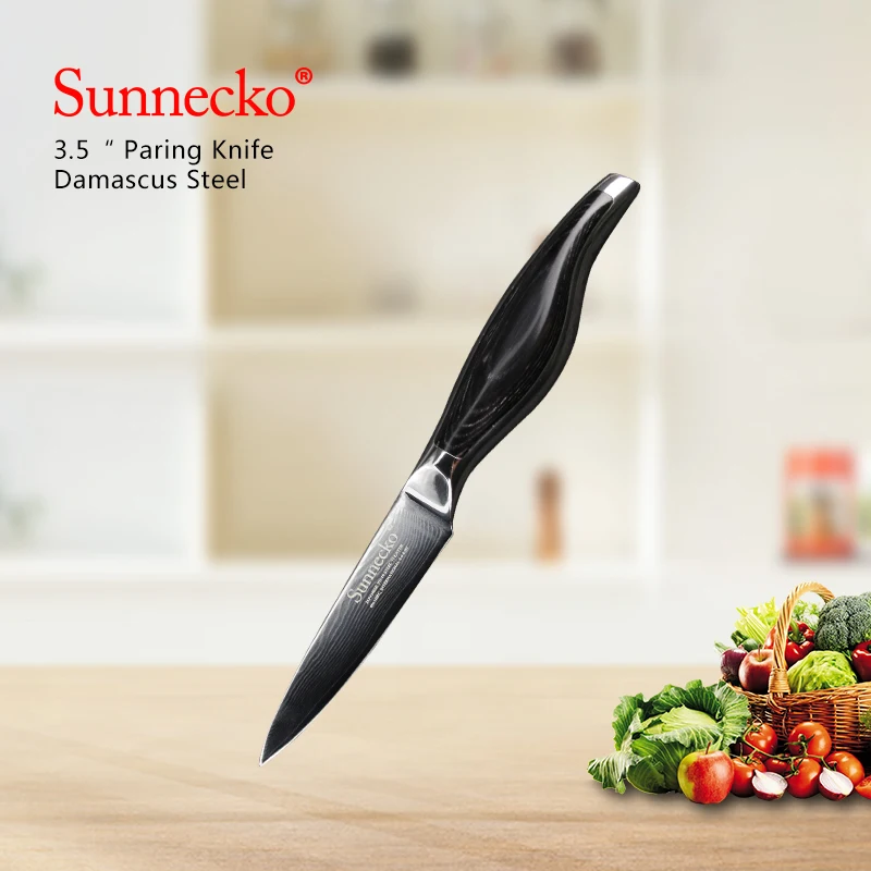 SUNNECKO 3 5 дюймов нож для очистки овощей профессиональный шеф повара кухонные ножи
