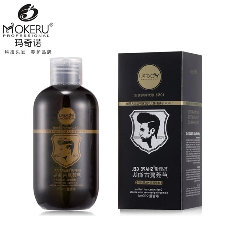 

Mokeru 1pc Men's Aloe Hair Hair Wax Retro Big Back Oil Moisturizing Lasting Smooth Hair Wax Soft Styling Dry Natural Fluffy