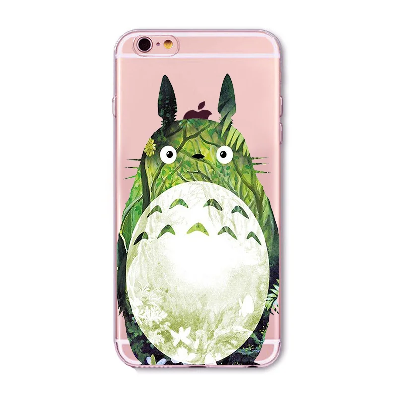 My Neighbor Totoro current fashion Cover For iphone XS XR transparent and black TPU soft shell for Samsung S7 S8 S9 case cover |