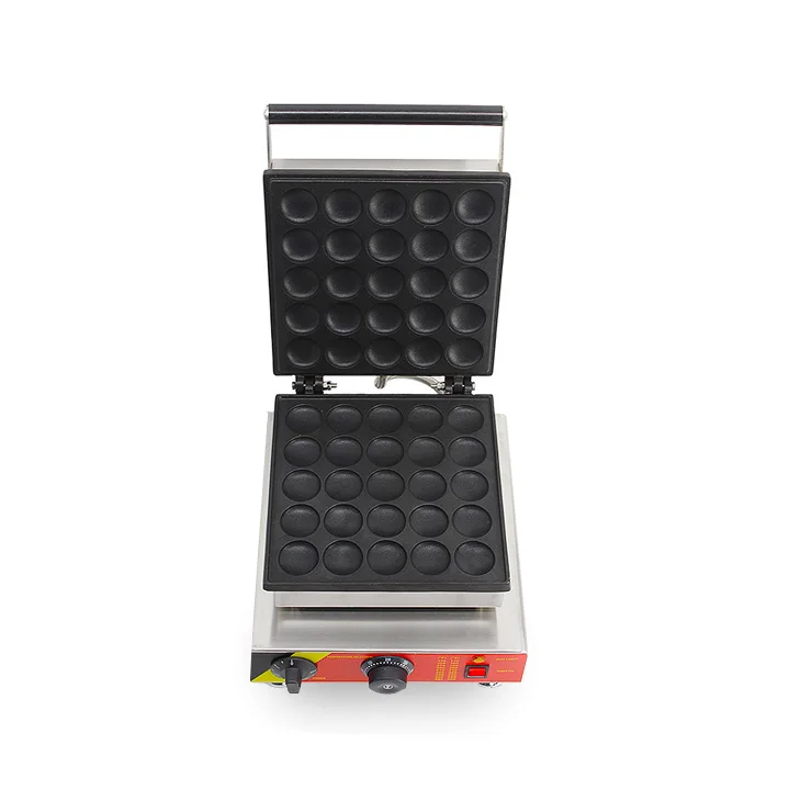 Commercial 110v 220v Electric 25pcs Dutch Poffertjes Mini Pancake Maker Iron Baker Machine Grill Mold Plate &amp Batter Dispenser | Бытовая