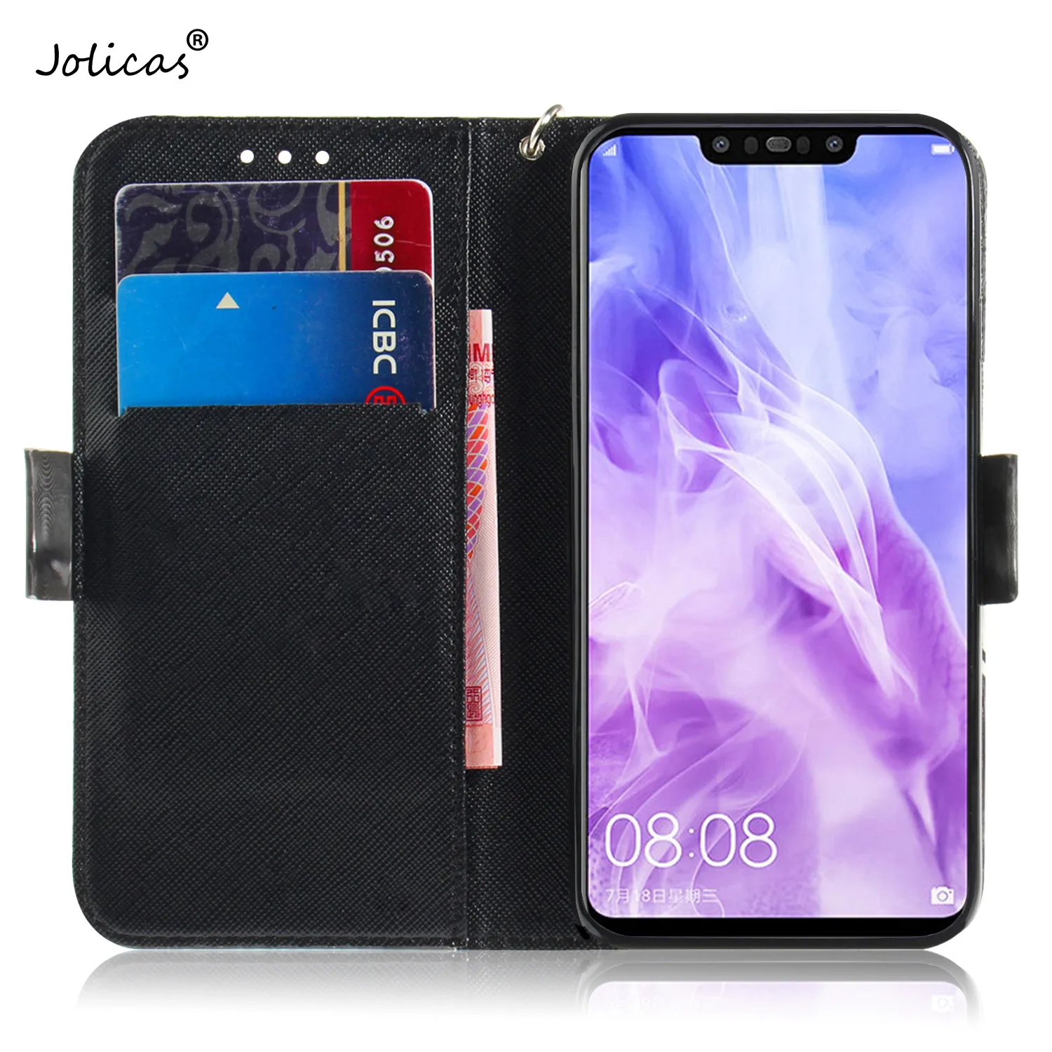 Белый чехол для телефона с кошкой estuche huawei Nova 4 металлический cellular 3 3i задняя