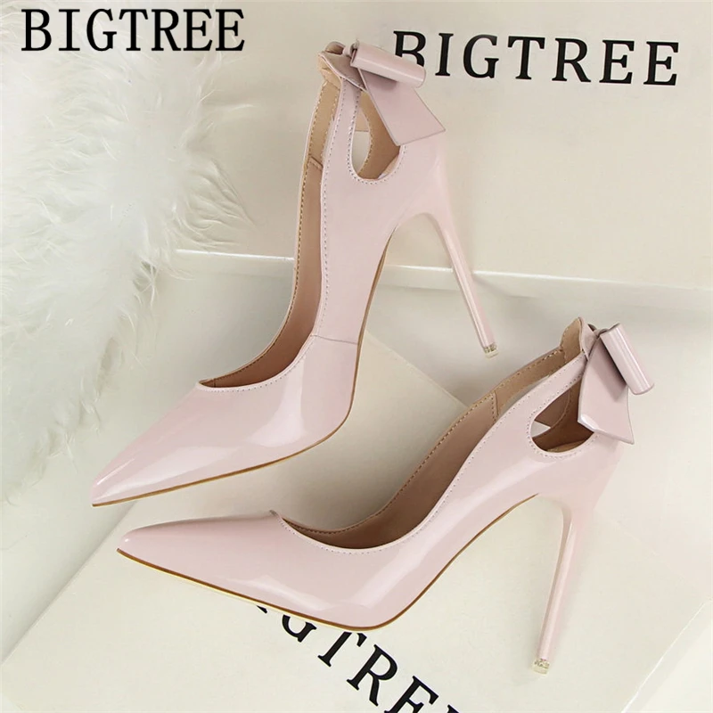 Bigtree Shoes Sexy High Heels Stiletto Pumps Women Black Valentine Fetish Ayakkabi | Обувь