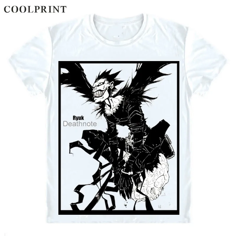 Рядом с Ryuk Matt Ryuku Shinigami футболка для мужчин с надписью «Death Note Desu Noto» Повседневная футболка премиум-класса футболки с короткими рукавами с принтом