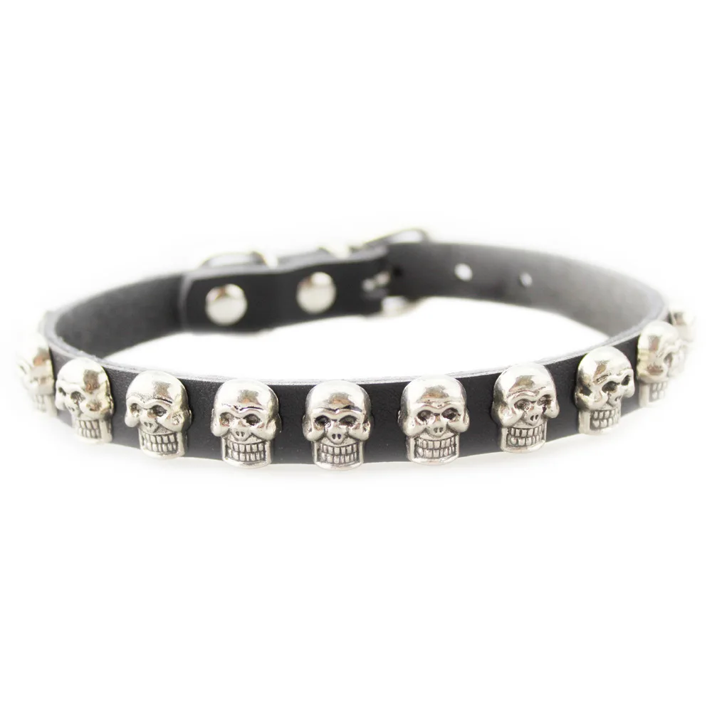 2019 новые дизайнерские ошейник ожерелье с черепом со стразами Регулируемый для