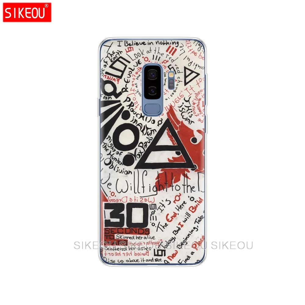 silicone case for Samsung Galaxy S9 S8 S7 S6 edge S5 S4 S3 PLUS phone cover 30 Second To Mars | Мобильные телефоны и