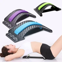back massager stretcher for fitness stretch relax lumbar support back pain relief lumbar stretching posture corrector chiropract