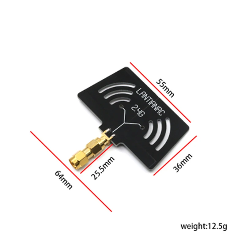 Антенна Wi-Fi LANTIAN 2 4G T-style RP-SMA Male Frsky Taranis X-lite для дрона квадрокоптера запасные части