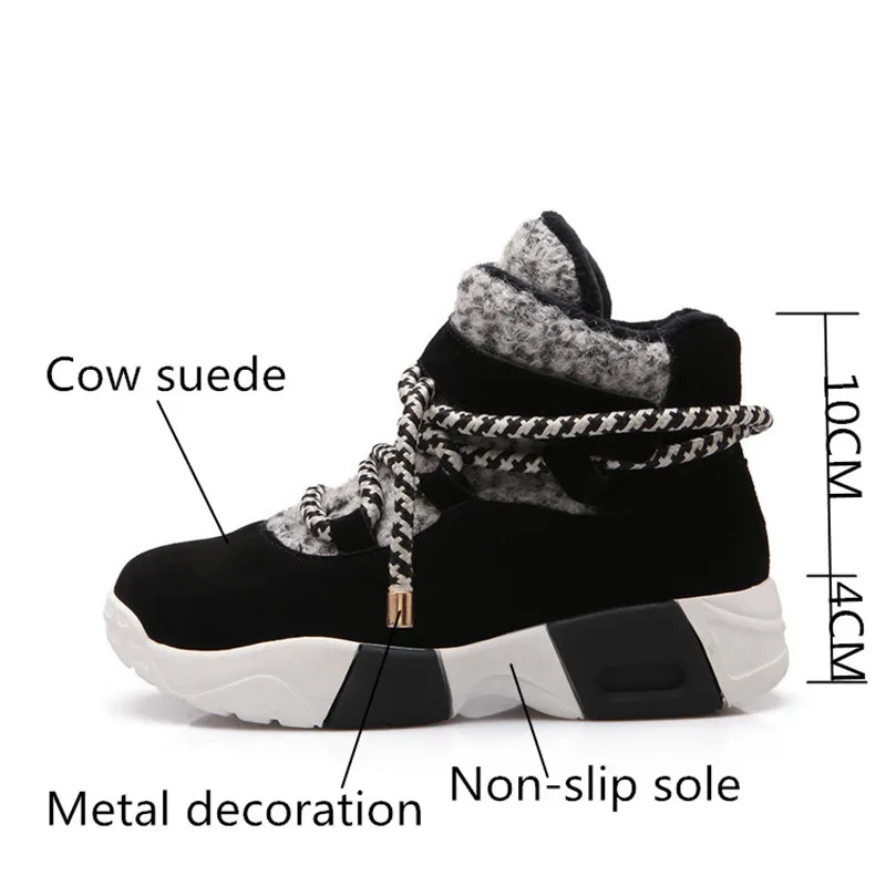 

MStacchi Cow Suede Leather Ankle Shoes Woman Lace Up Sneakers Flat Shoes Ladies Keep Warm Autumn Winter Shoes Zapatos De Mujer
