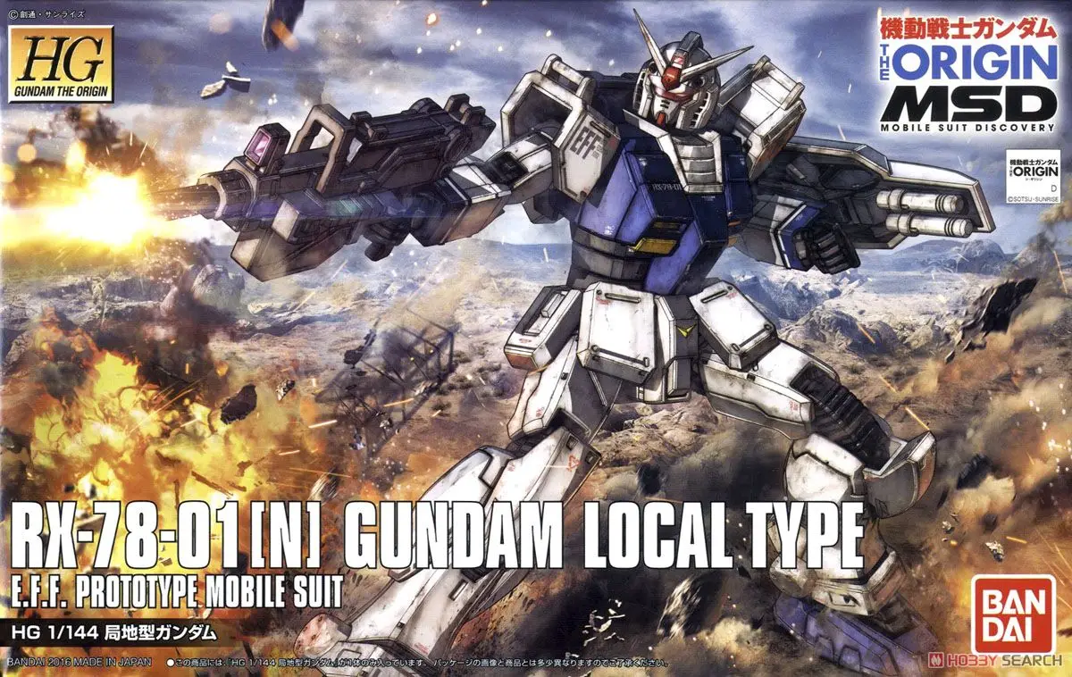 Bandai Gundam 1/144 GTO HG GUNDAM оригинальный мобильный костюм местного типа MSD сборные модели