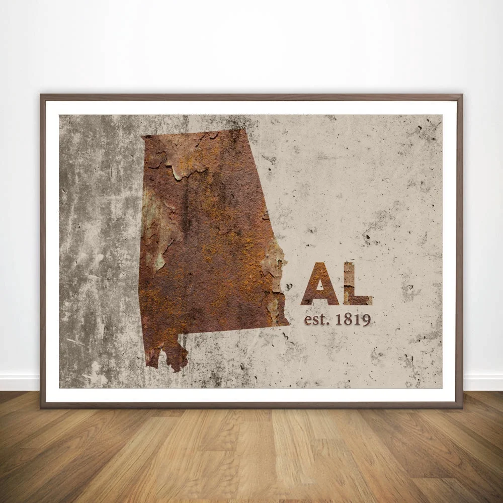 Красивая картина на стену ржавые Соединенные Штаты Настенный декор холсте