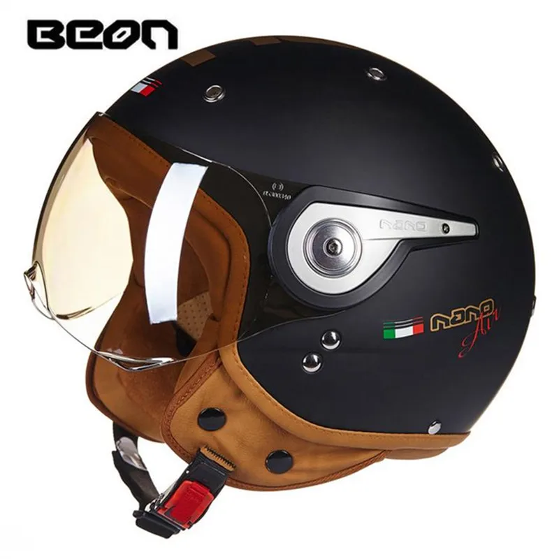 Шлем BEON 110A для мотоцикла электрического автомобиля скутера летняя Половина