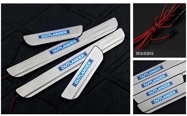 Хромированные автомобильные накладки на пороги из нержавеющей стали