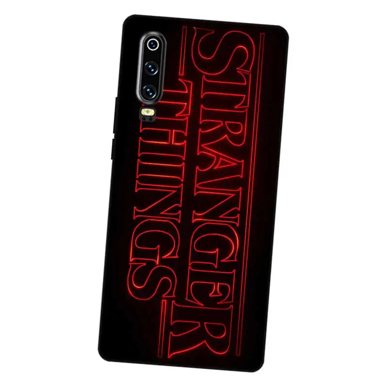 N421 странные вещи Fear Черный силиконовый чехол для Huawei P8 P9 P10 P20 P30 Lite Pro P Smart Plus 2017 2019 |