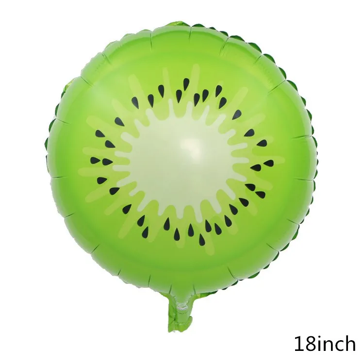 18inch Kiwi Новые фрукты овощи мультфильм арбуз/ананас/авокадо фольги воздушный шар День рождения декоративный шар для вечеринки мороженое прекрасные детские игрушки - Цвет: 18inch Kiwi