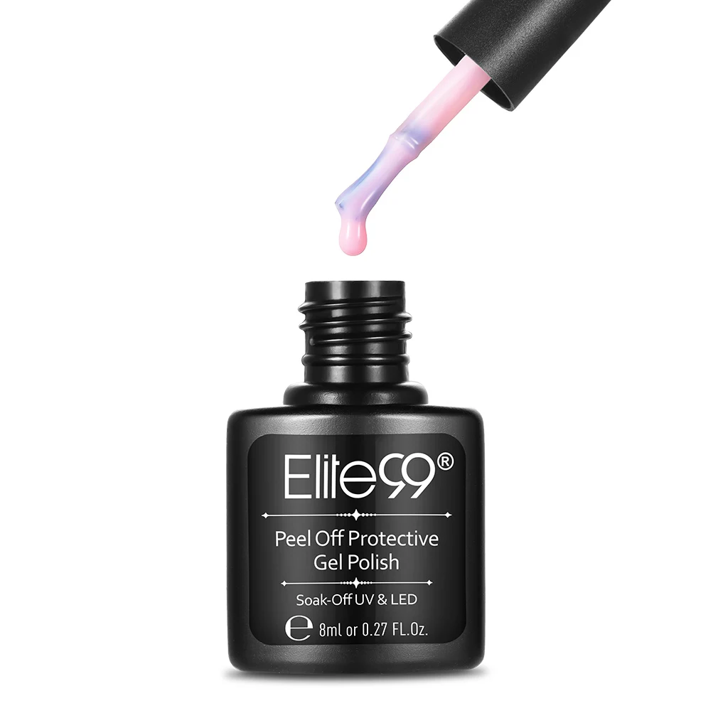 Pink Elite99 8 мл защита от шелушения ногтей лак для маникюра Легкая очистка быстрая обработка кожи пальцев жидкая лента для ногтей латексный белый розовый - Цвет: Pink