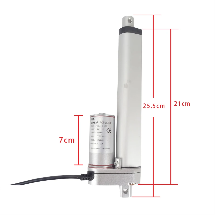 Многофункциональный линейный привод двигателя DC12V24V36v ход сверхмощный 500N