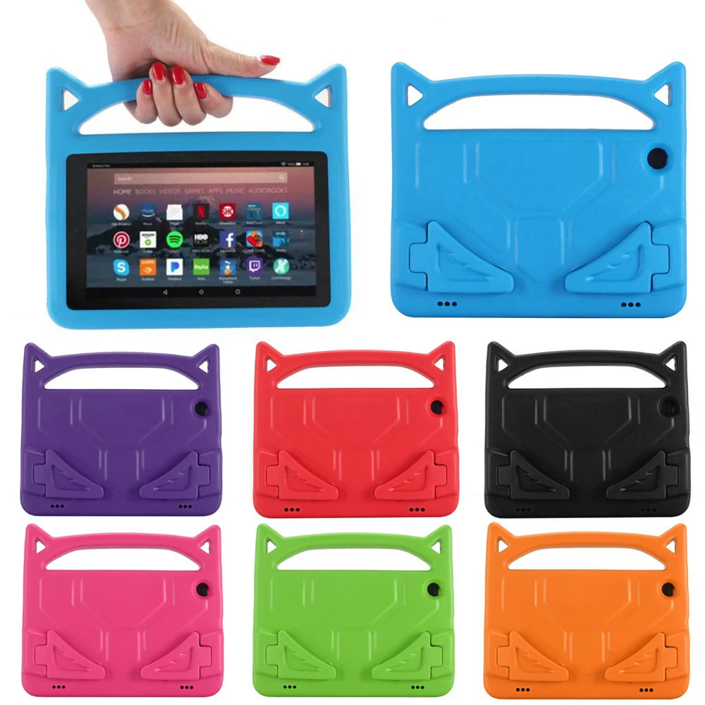 Для Amazon Kindle Fire HD 8 2018 го поколения детский Безопасный EVA резиновый чехол подставка