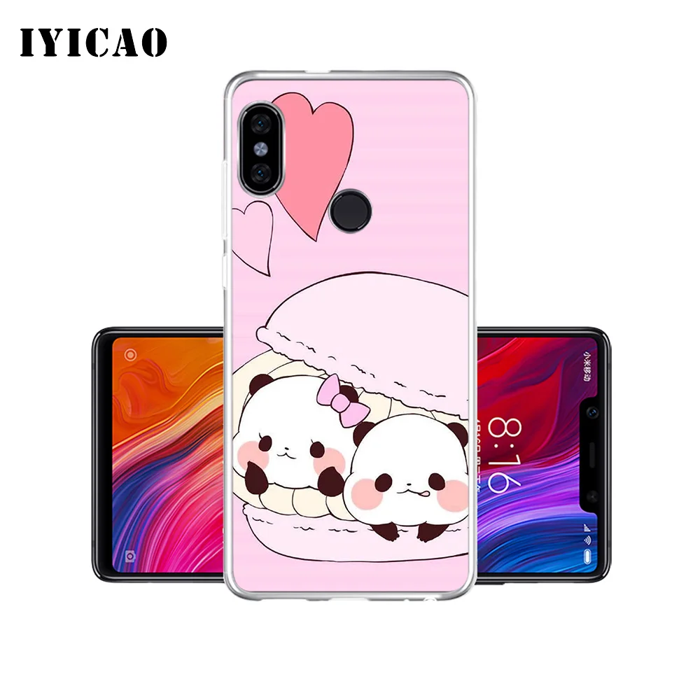 Мягкий силиконовый чехол для телефона IYICAO с милой пандой Xiaomi Mi 9 8 SE 6 A1 A2 Lite F1 MIX2S MIX3