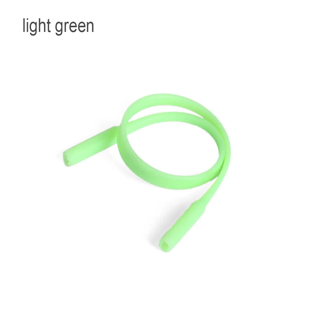 light green 1/2 шт. регулируемые силиконовые очки цепочка для солнцезащитных очков очки ремни спортивный ремешок для телефона, держатель для телефона эластичные Нескользящие строка веревки Лидер продаж - Цвет: light green