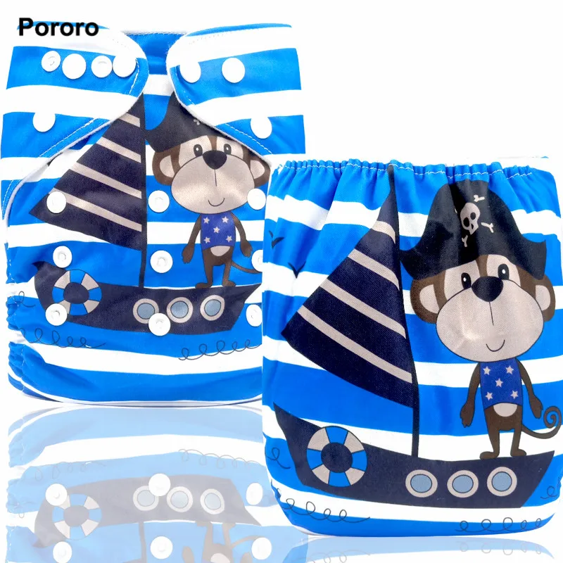 PORORO Новое поступление postional цифровая печать карманный подгузник, напечатаны один размер ткани детские пеленки