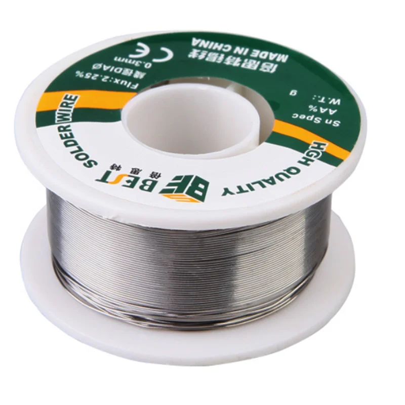 Лучший 100g 0,3/0,4/0,5/0,6/0,8/1,0 мм гибкий 2.25% расплава канифольное ядро провода Оловянно-свинцовый припой проволока Sn55/Pb45 для сварочных работ